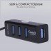 QUANTUM QHM6642 4-Port USB Hub (Black)