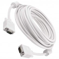 ICA 5-Meter VGA to VGA Converter Adapter Cable (White)
